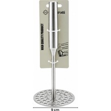 Go İthalat Yuvarlak Çap : 8cm Metal Saplı = 11.5cm Metal Patates Ezici Toplam Uzunluk : 26.5cm (5517)