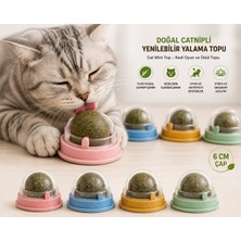 Meks Doğal Catnipli Yenilebilir Kedi Nanesi Yalama Topu – 6 cm