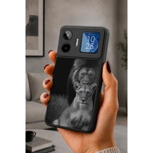 BG AKSESUAR General Mobile GM26 Pro Uyumlu Aslan Desenli Kamera Korumalı Darbelere Dayanıklı Kılıf