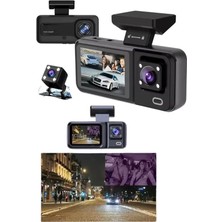 Ekranlı Sürüş Kaydedici Dvr Ön ve Arka Kameralı Full Hd Çözünürlüklü