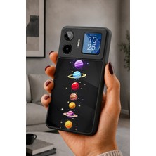 BG AKSESUAR General Mobile GM26 Pro Uyumlu Planet Desenli Kamera Korumalı Darbelere Dayanıklı Kılıf