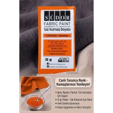 ArtMaster Turuncu Kumaş Boyası Toz 12 gr 1 Adet Südor Toz Kumaş Boyası Kot Pantalon Gömlek Tişört Tekstil Kumaş Boyası 1 Adet