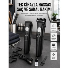Lazer Epilasyon Öncesi Kısaltma Şarjlı Saç Sakal Tıraş Makinesi Ense Kesme Makinesi