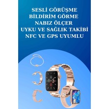 3 Kordonlu Dokunmatik Ekran Akıllı Saat ve 2.nesil Kablosuz Bluetooth Kulaklık Anc/enc