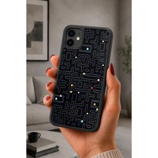 BG AKSESUAR iPhone 11 Uyumlu Pacman Desenli Kamera Korumalı Darbelere Dayanıklı Kılıf