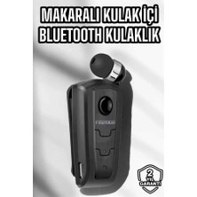 Makaralı Bluetooth Kulaklık Kulak Içi Android Ios Uyumlu Titreşimli