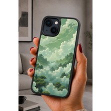 BG AKSESUAR iPhone 14 Plus Uyumlu Dağlar Desenli Kamera Korumalı Darbelere Dayanıklı Kılıf