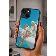 BG AKSESUAR iPhone 15 Plus Uyumlu Yat Desenli Kamera Korumalı Darbelere Dayanıklı Kılıf
