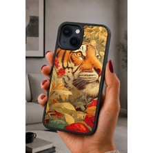 BG AKSESUAR iPhone 14 Plus Uyumlu Kaplandeseni Desenli Kamera Korumalı Darbelere Dayanıklı Kılıf