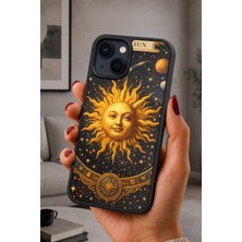 BG AKSESUAR iPhone 14 Plus Uyumlu Astronomi Desenli Kamera Korumalı Darbelere Dayanıklı Kılıf