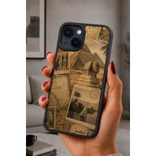 BG AKSESUAR iPhone 15 Uyumlu Piramit Desenli Kamera Korumalı Darbelere Dayanıklı Kılıf