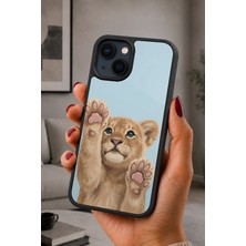 BG AKSESUAR iPhone 13 Mini Uyumlu Aslanyavrusu Desenli Kamera Korumalı Darbelere Dayanıklı Kılıf