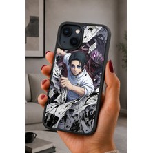 BG AKSESUAR iPhone 15 Uyumlu Lanet Desenli Kamera Korumalı Darbelere Dayanıklı Kılıf