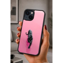 BG AKSESUAR iPhone 15 Plus Uyumlu Panter Desenli Kamera Korumalı Darbelere Dayanıklı Kılıf