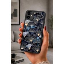 BG AKSESUAR iPhone 12 Mini Uyumlu Yelpaze Desenli Kamera Korumalı Darbelere Dayanıklı Kılıf
