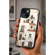 BG AKSESUAR iPhone 14 Plus Uyumlu Akdeniz Desenli Kamera Korumalı Darbelere Dayanıklı Kılıf