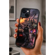 BG AKSESUAR iPhone 14 Plus Uyumlu Helikopter Desenli Kamera Korumalı Darbelere Dayanıklı Kılıf
