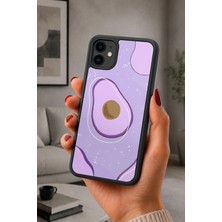 BG AKSESUAR iPhone 12 Uyumlu Avokado Desenli Kamera Korumalı Darbelere Dayanıklı Kılıf