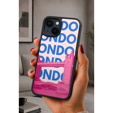 BG AKSESUAR iPhone 15 Uyumlu London Desenli Kamera Korumalı Darbelere Dayanıklı Kılıf