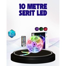 Bluetooth Kontrollü Smart Şerit LED 10M Sese Duyarlı Rgb Aydınlatma - Lisinya