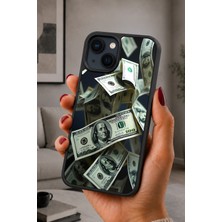 BG AKSESUAR iPhone 15 Uyumlu Dolar Desenli Kamera Korumalı Darbelere Dayanıklı Kılıf
