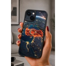 BG AKSESUAR iPhone 15 Uyumlu Anadolu Desenli Kamera Korumalı Darbelere Dayanıklı Kılıf