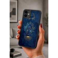 BG AKSESUAR iPhone 12 Uyumlu Meditasyon Desenli Kamera Korumalı Darbelere Dayanıklı Kılıf