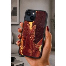 BG AKSESUAR iPhone 14 Plus Uyumlu Ateş Desenli Kamera Korumalı Darbelere Dayanıklı Kılıf