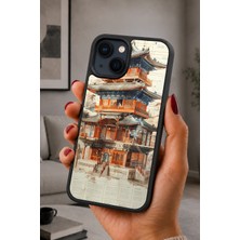 BG AKSESUAR iPhone 14 Plus Uyumlu Hanok Desenli Kamera Korumalı Darbelere Dayanıklı Kılıf