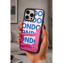 BG AKSESUAR iPhone 14 Pro Uyumlu London Desenli Kamera Korumalı Darbelere Dayanıklı Kılıf