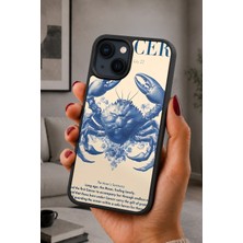 BG AKSESUAR iPhone 15 Uyumlu Cancer Desenli Kamera Korumalı Darbelere Dayanıklı Kılıf
