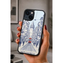 BG AKSESUAR iPhone 15 Uyumlu Galata Desenli Kamera Korumalı Darbelere Dayanıklı Kılıf