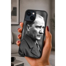 BG AKSESUAR iPhone 14 Plus Uyumlu Portre Desenli Kamera Korumalı Darbelere Dayanıklı Kılıf