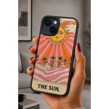 BG AKSESUAR iPhone 14 Plus Uyumlu Ayçiçeği Desenli Kamera Korumalı Darbelere Dayanıklı Kılıf