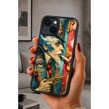 BG AKSESUAR iPhone 15 Uyumlu Mekanik Desenli Kamera Korumalı Darbelere Dayanıklı Kılıf