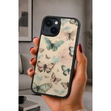 BG AKSESUAR iPhone 13 Mini Uyumlu Metamorfoz Desenli Kamera Korumalı Darbelere Dayanıklı Kılıf
