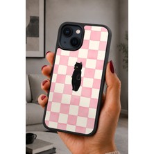 BG AKSESUAR iPhone 14 Plus Uyumlu Karakedi Desenli Kamera Korumalı Darbelere Dayanıklı Kılıf