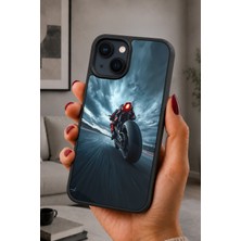 BG AKSESUAR iPhone 15 Plus Uyumlu Sürat Desenli Kamera Korumalı Darbelere Dayanıklı Kılıf