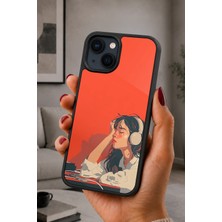 BG AKSESUAR iPhone 15 Uyumlu Kulaklık Desenli Kamera Korumalı Darbelere Dayanıklı Kılıf