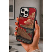 BG AKSESUAR iPhone 14 Pro Uyumlu Çinmimarisi Desenli Kamera Korumalı Darbelere Dayanıklı Kılıf