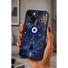 BG AKSESUAR iPhone 14 Plus Uyumlu Nazarboncuğu Desenli Kamera Korumalı Darbelere Dayanıklı Kılıf