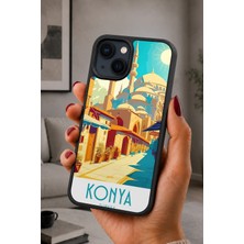 BG AKSESUAR iPhone 15 Uyumlu Konya Desenli Kamera Korumalı Darbelere Dayanıklı Kılıf