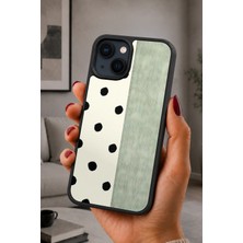 BG AKSESUAR iPhone 14 Plus Uyumlu Puantiye Desenli Kamera Korumalı Darbelere Dayanıklı Kılıf