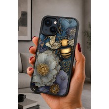 BG AKSESUAR iPhone 15 Uyumlu Arı Desenli Kamera Korumalı Darbelere Dayanıklı Kılıf