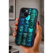 BG AKSESUAR iPhone 14 Plus Uyumlu Tiki Desenli Kamera Korumalı Darbelere Dayanıklı Kılıf