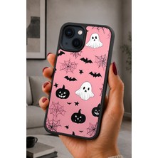 BG AKSESUAR iPhone 15 Uyumlu Halloween Desenli Kamera Korumalı Darbelere Dayanıklı Kılıf