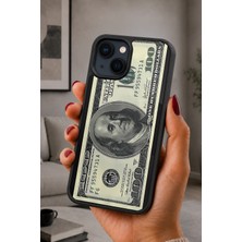 BG AKSESUAR iPhone 14 Plus Uyumlu Franklin Desenli Kamera Korumalı Darbelere Dayanıklı Kılıf
