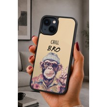 BG AKSESUAR iPhone 13 / 14 Uyumlu Maymun Desenli Kamera Korumalı Darbelere Dayanıklı Kılıf
