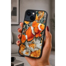 BG AKSESUAR iPhone 14 Plus Uyumlu Koi Desenli Kamera Korumalı Darbelere Dayanıklı Kılıf