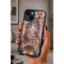 BG AKSESUAR iPhone 15 Uyumlu Barok Desenli Kamera Korumalı Darbelere Dayanıklı Kılıf